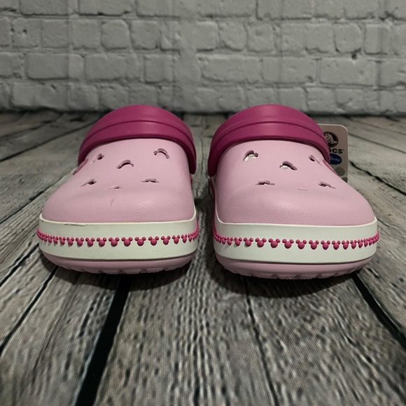 Crockpot Crocband Mickey Pink Clogs Size 3 - Picture 10 of 10